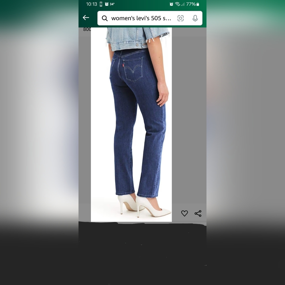 Women's Levi's 505 straight leg sz 31 Like New Mom Jeans